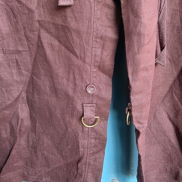 Kenar Brown Cargo Pants Relaxed Fit Size 8 - Picture 3 of 13